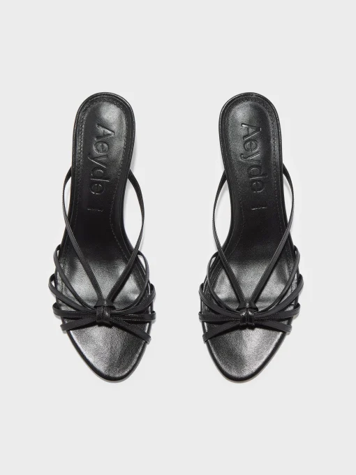 Best Aeyde Abby Leather Mules Black Nappa