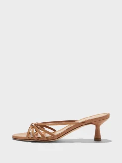 Hot Aeyde Abby Leather Mules Hazelnut Nappa
