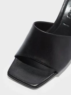 Fashion Aeyde Ale Leather Mules Black Nappa