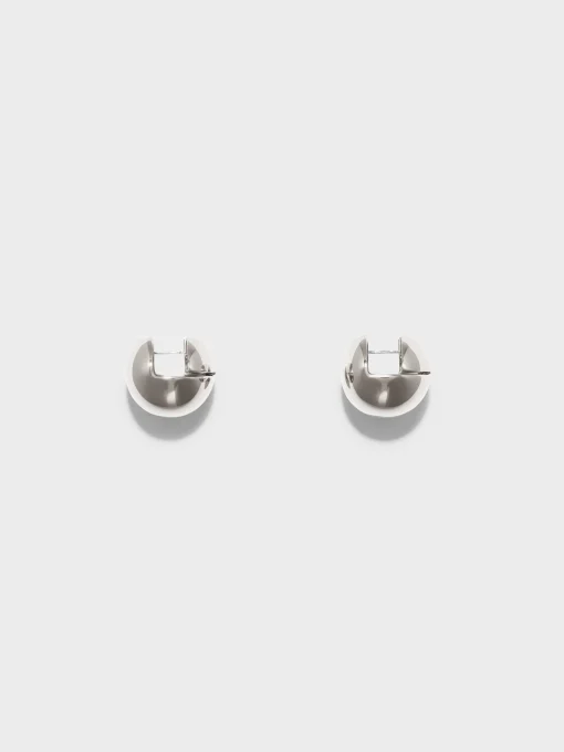Clearance Aeyde Alice Small Palladium-Plated Earrings Palladium Plated
