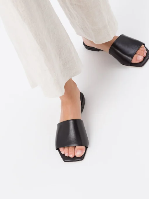 Best Aeyde Anna Leather Sandals Black Nappa