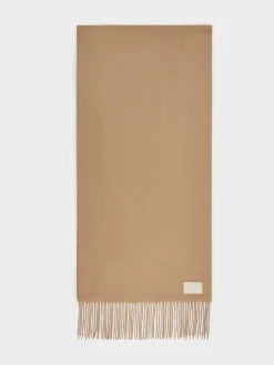 Fashion Aeyde Bela Cashmere Scarf Latte Cashmere