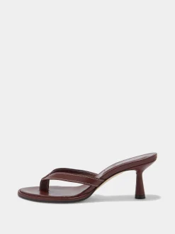 Online Aeyde Daphne Leather Thong Sandals Port Nappa