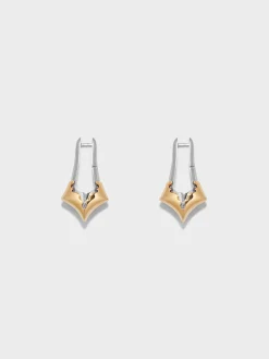 Best Aeyde Delilah Palladium and 18kt Gold-Plated Earrings Palladium/18kt Gold Plated Brass