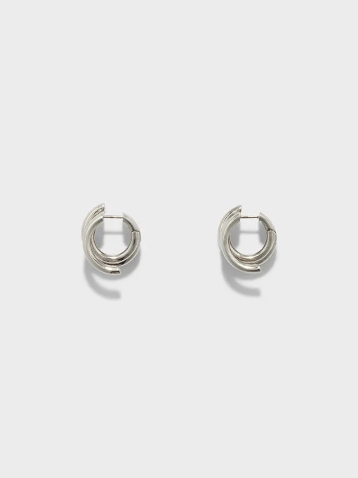 Hot Aeyde Dillon Palladium-Plated Hoop Earrings Palladium Plated