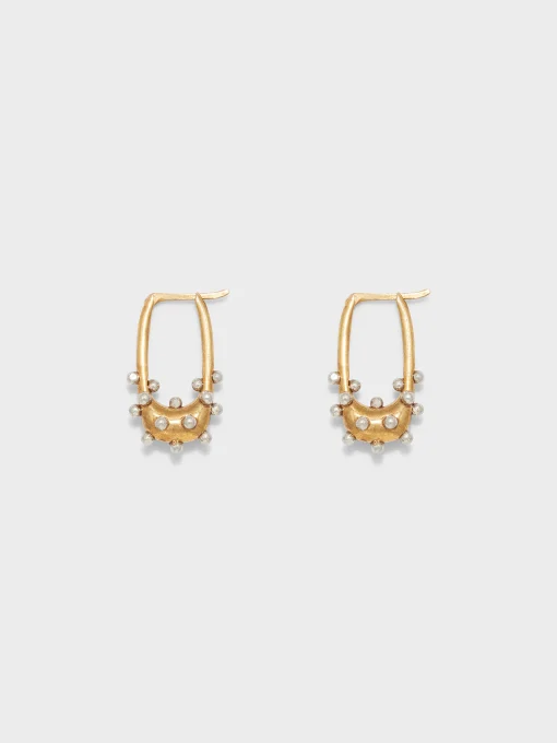 Hot Aeyde Elijah 18kt Gold and Palladium-Plated Hoop Earrings 18k Gold/Palladium Plated