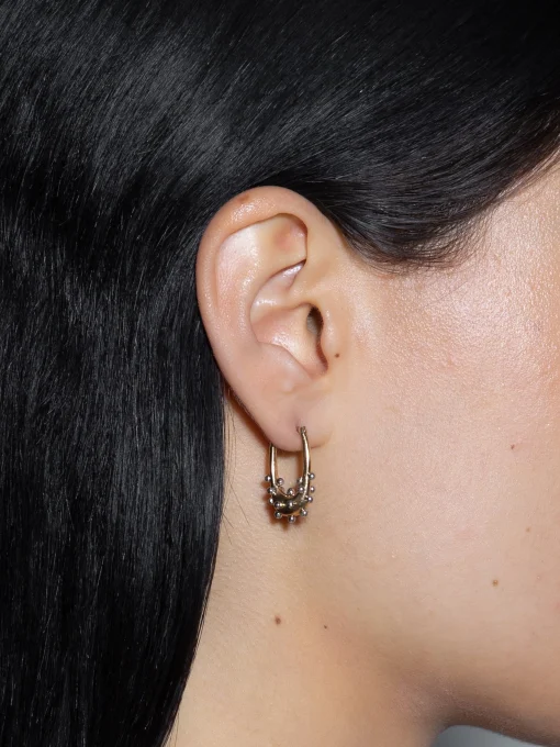 Hot Aeyde Elijah 18kt Gold and Palladium-Plated Hoop Earrings 18k Gold/Palladium Plated