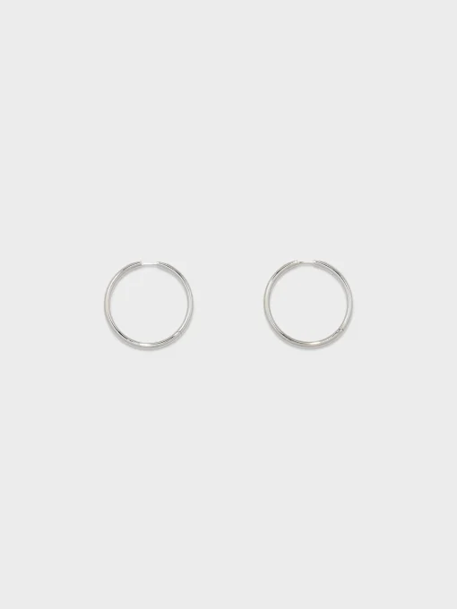 Best Aeyde Elona Large Palladium-Plated Hoop Earrings Palladium Plated