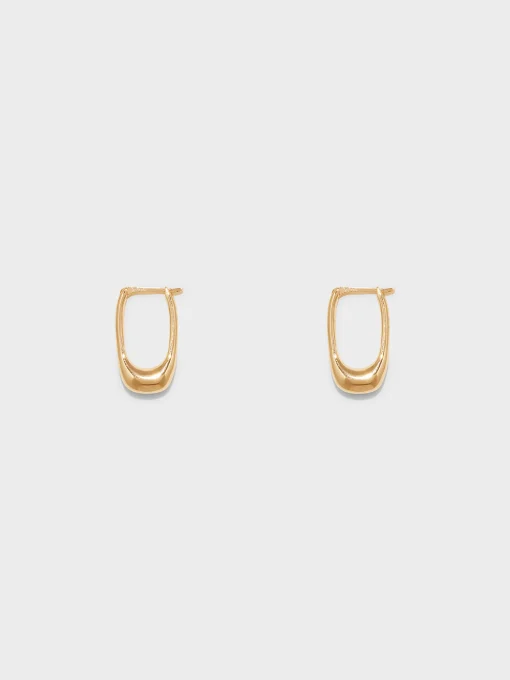 Outlet Aeyde Elton 18kt Gold-Plated Hoop Earrings Gold Plated Brass