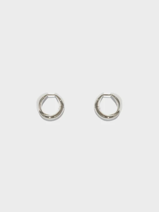 Online Aeyde Junior Medium Palladium-Plated Earrings Palladium Plated