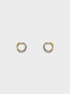 New Aeyde Junior Small 18kt Gold and Palladium-Plated Earrings 18k Gold Plated/Palladium Plated
