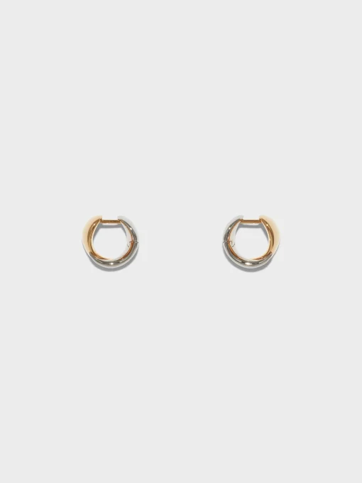 New Aeyde Junior Small 18kt Gold and Palladium-Plated Earrings 18k Gold Plated/Palladium Plated