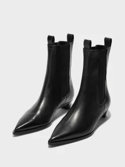 Sale Aeyde Kiki Leather Chelsea Boots Black Calf