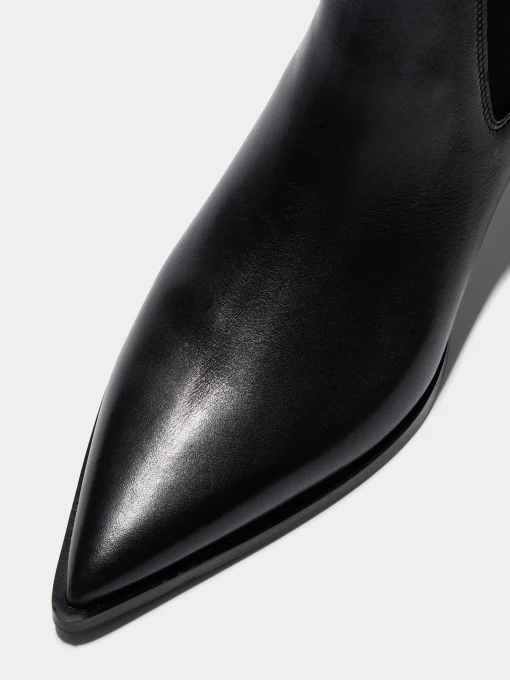 Sale Aeyde Kiki Leather Chelsea Boots Black Calf