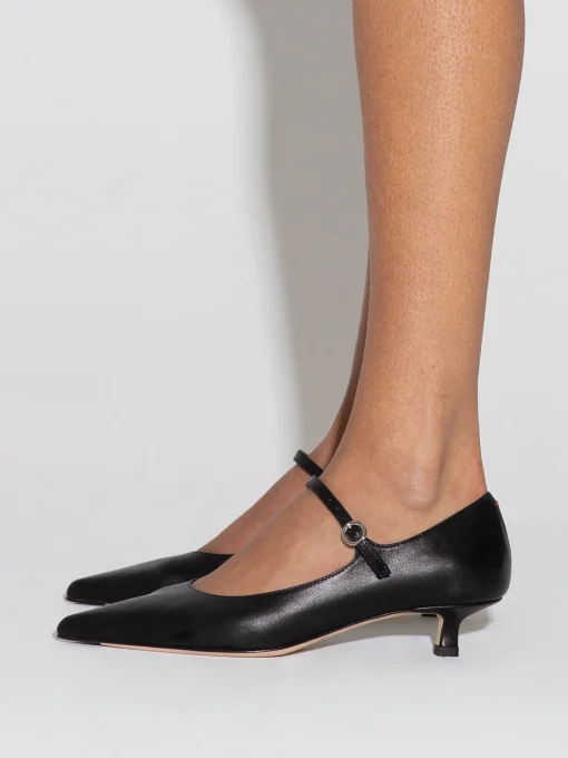 Hot Aeyde Polina Leather Mary-Janes Black Nappa