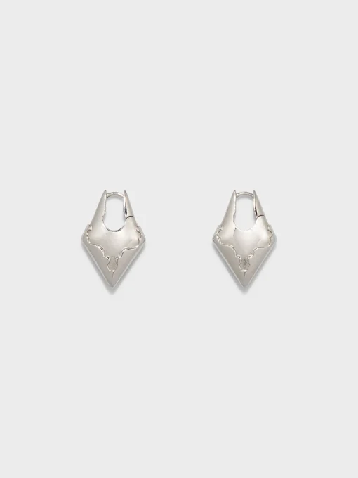 Discount Aeyde Priscilla Palladium-Plated Earrings Palladium Plated